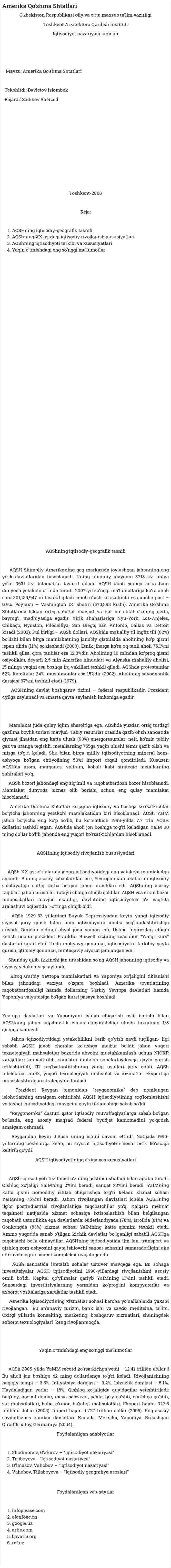 Amerika Qo’shma Shtatlari