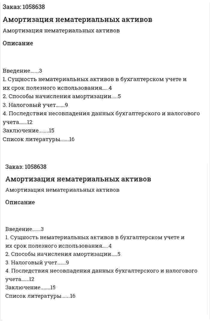 Амортизация нематериальных активов (реферат) 