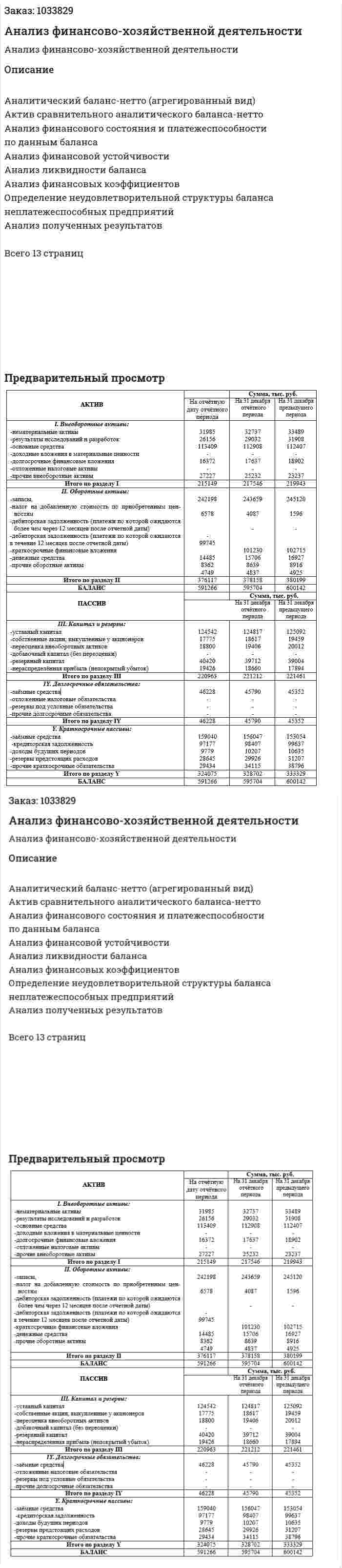 Анализ финансово-хозяйственной деятельности (контрольная работа) 