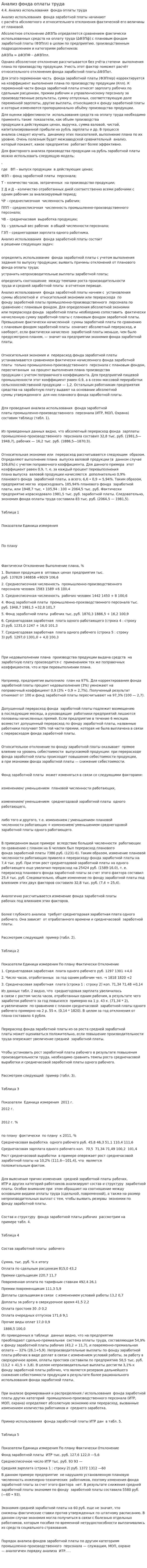 Анализ фонда оплаты труда. 21