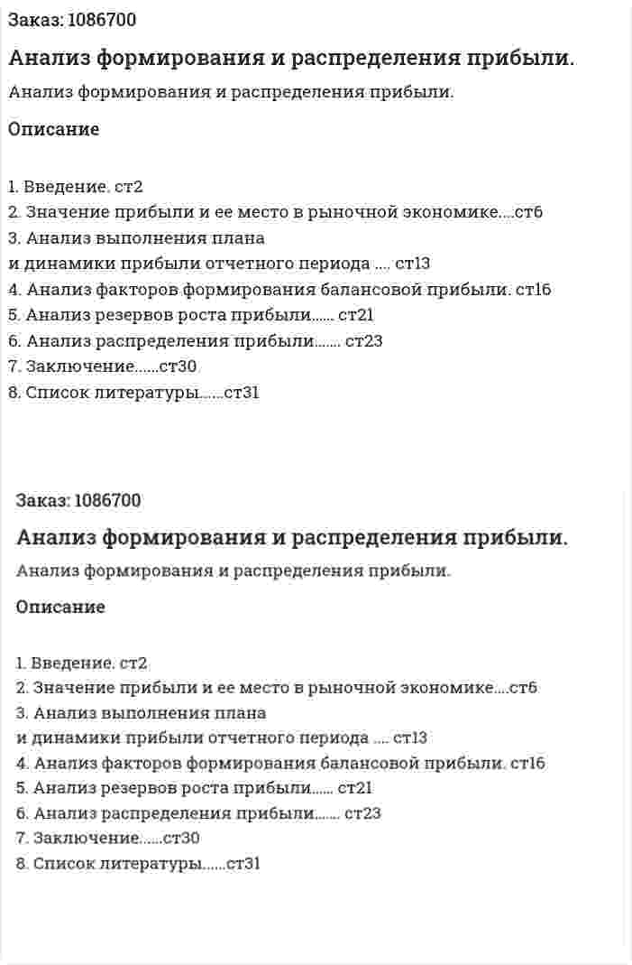 Анализ формирования и распределения прибыли. (курсовая работа) 