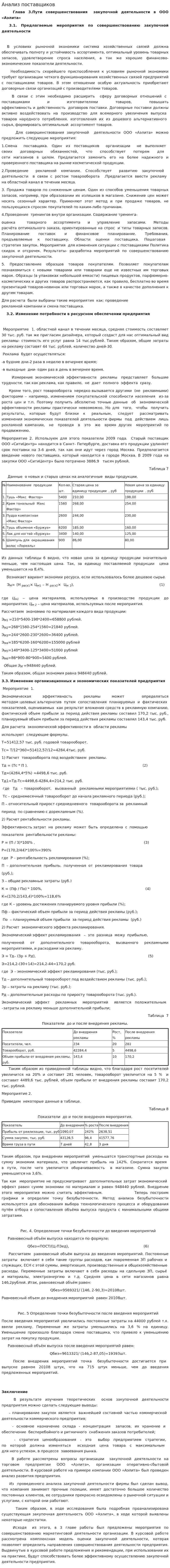 Анализ поставщиков
