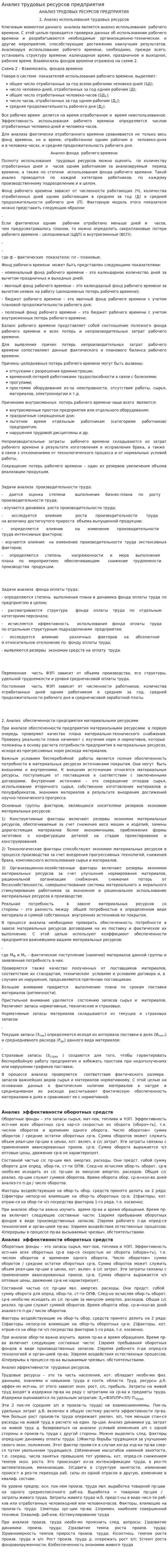 Анализ трудовых ресурсов предприятия. 24