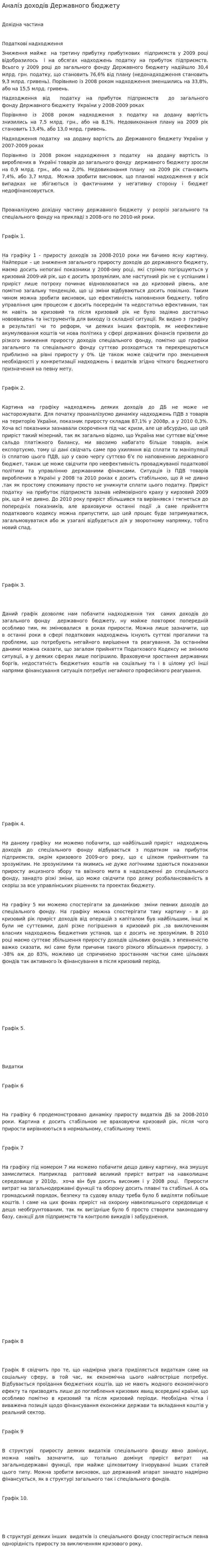 Аналіз доходів Державного бюджету