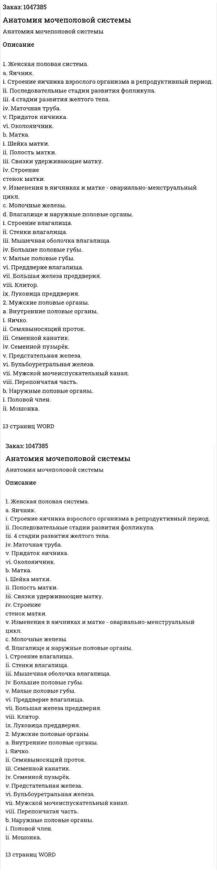 Анатомия мочеполовой системы (реферат) 