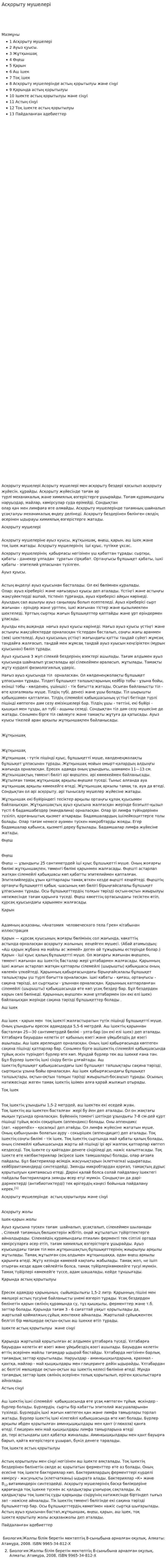 Асқорыту мушелері