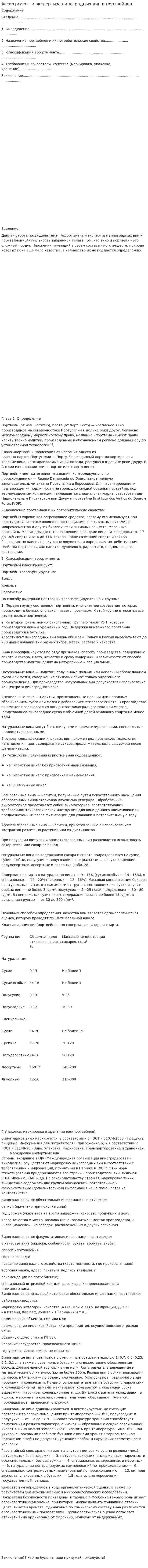 Ассортимент и экспертиза виноградных вин и портвейнов