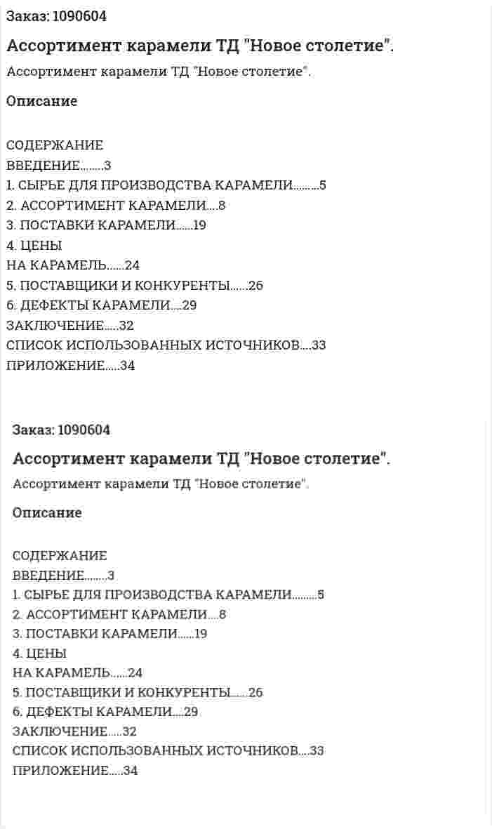 Ассортимент карамели ТД "Новое столетие". (курсовая работа) 