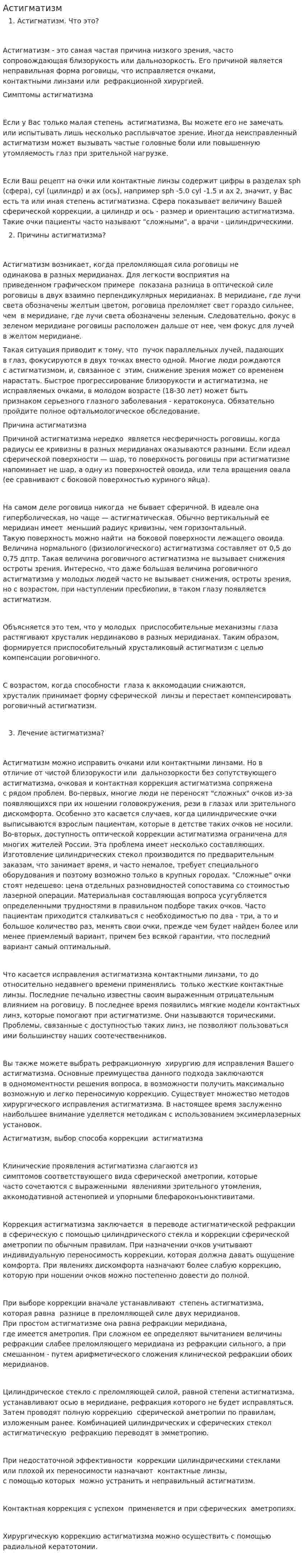 Астигматизм