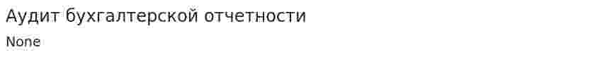 Аудит бухгалтерской отчетности. 21