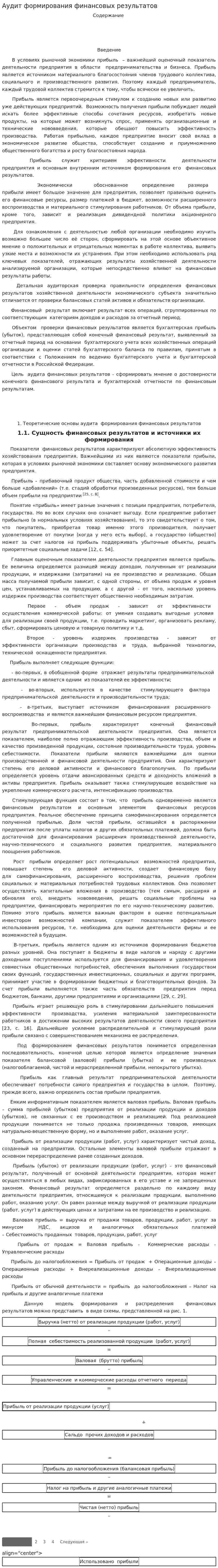 Аудит формирования финансовых результатов. 4