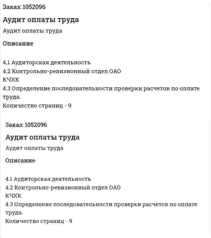 Аудит оплаты труда (реферат) 