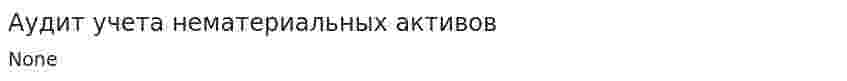 Аудит учета нематериальных активов. 4