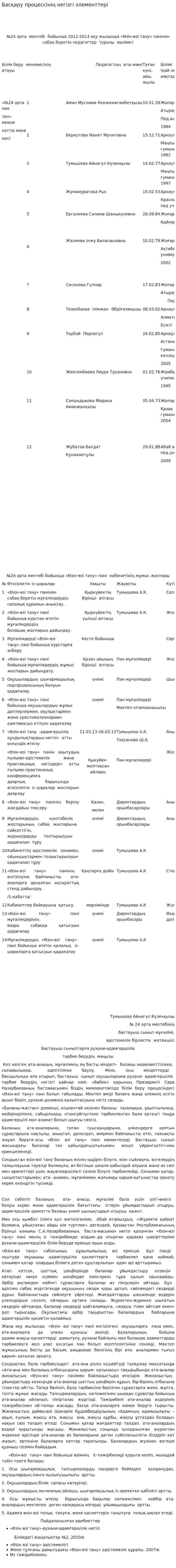 Басқару процессінің негізгі элементтері. 2