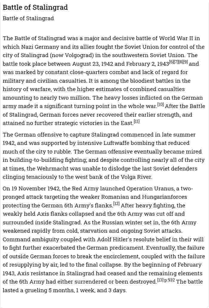 Battle of Stalingrad
