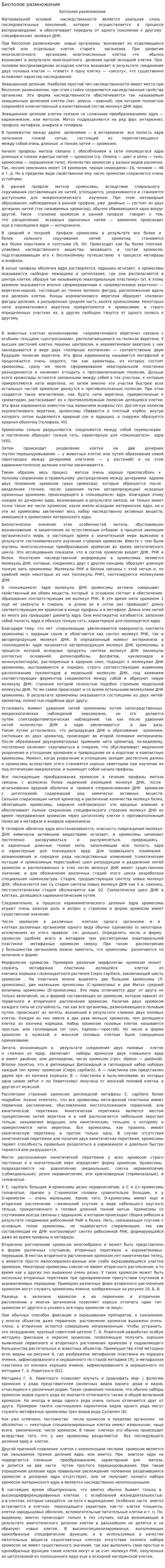 Бесполое размножение