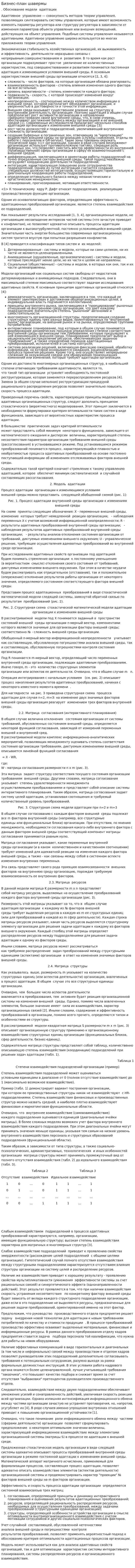 Бизнес-план шавермы
