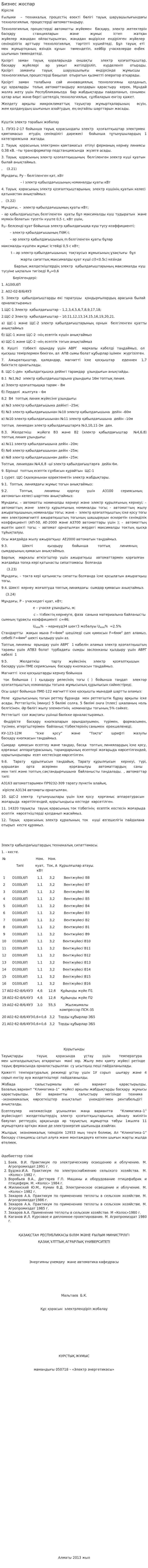 Бизнес жоспар