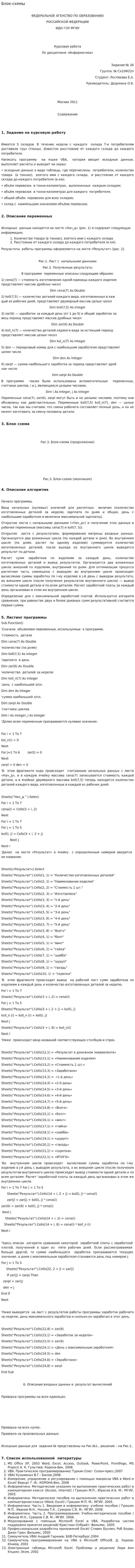 Блок-схемы