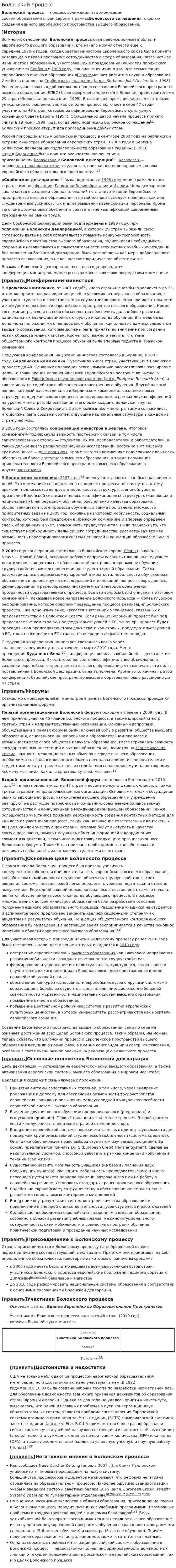 Болонский процесс. 15