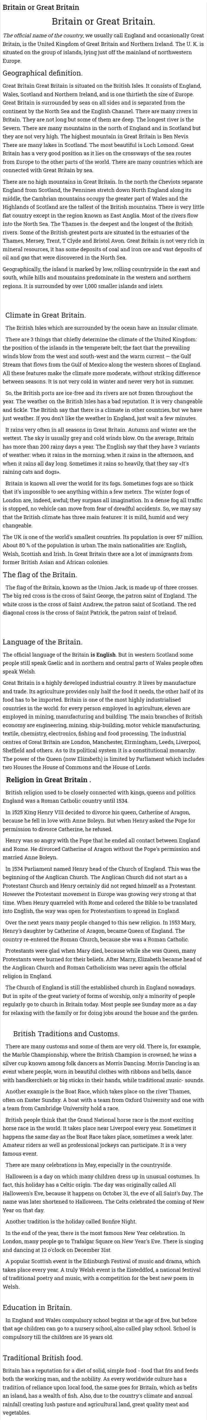 Britain or Great Britain