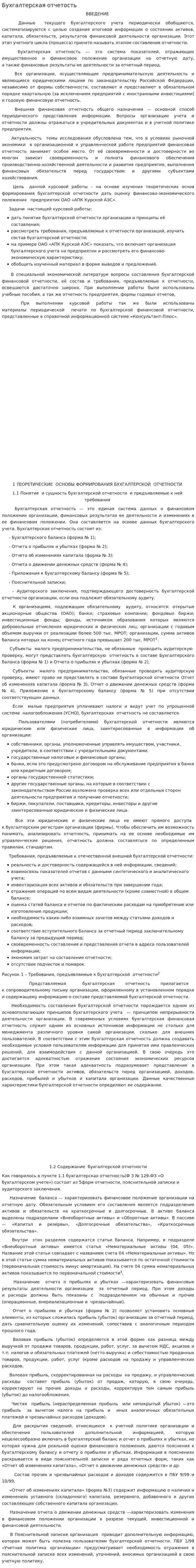 Бухгалтерская отчетость