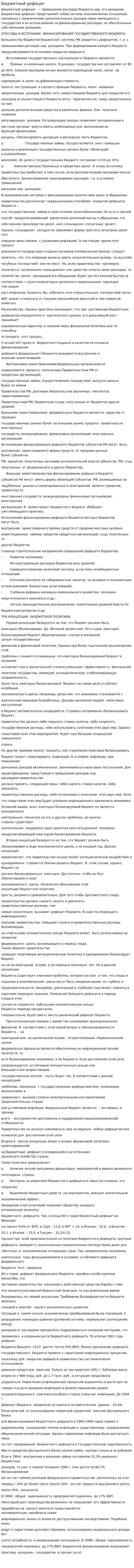 Бюджетный дефицит. 6