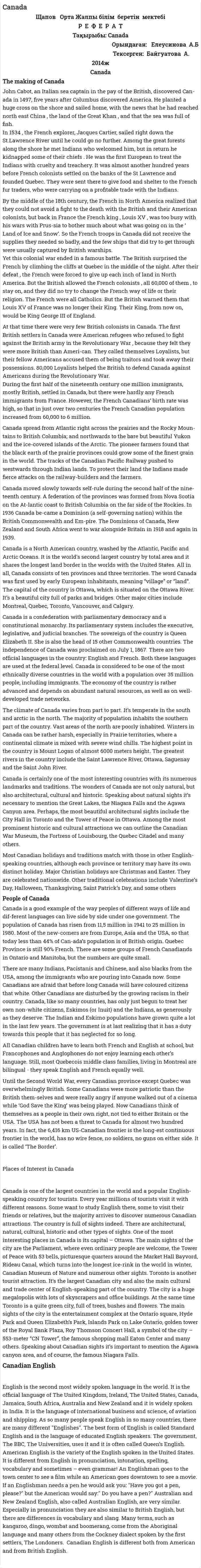 Canada. 2