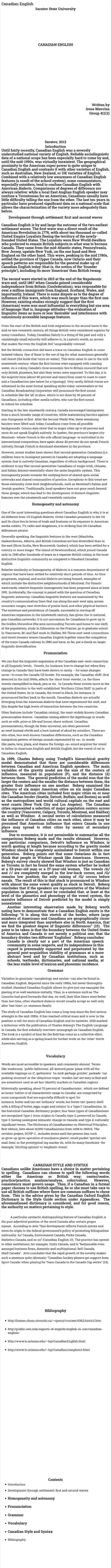 Canadian English