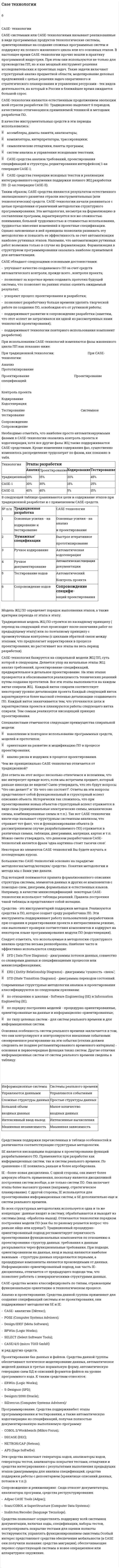 Case технологии
