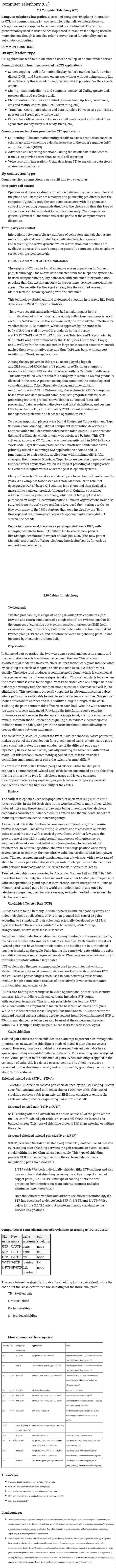 Computer Telephony (CT)