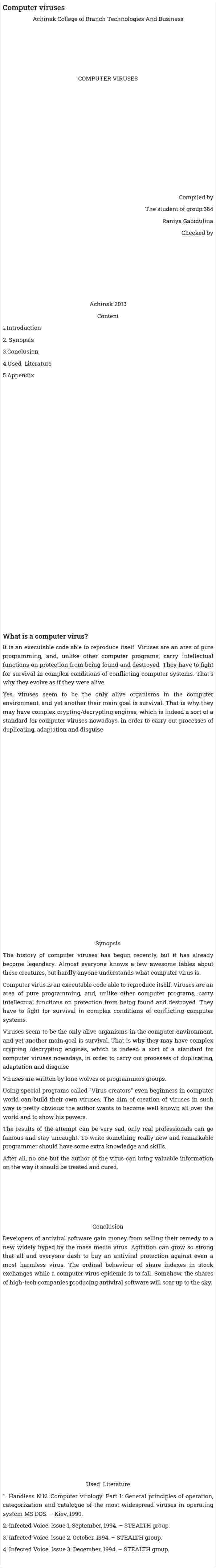 Computer viruses