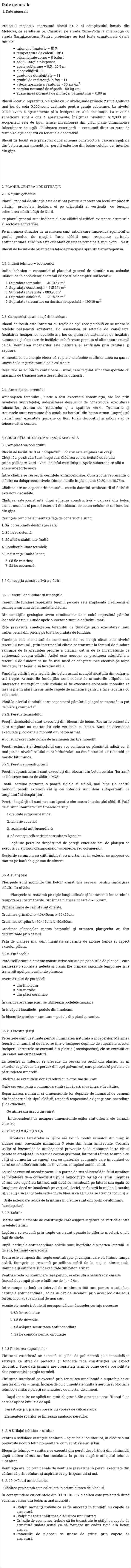 Date generale
