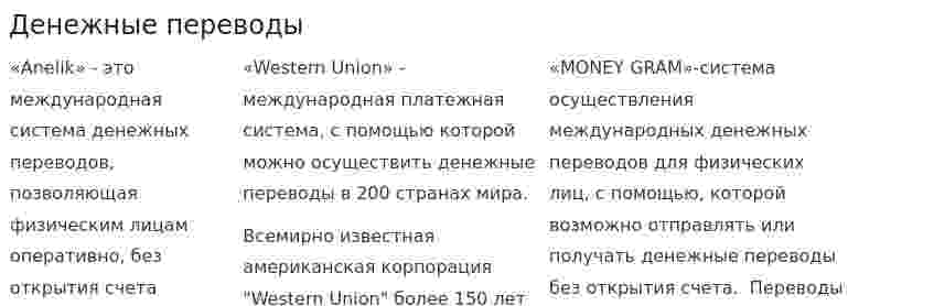 Денежные переводы