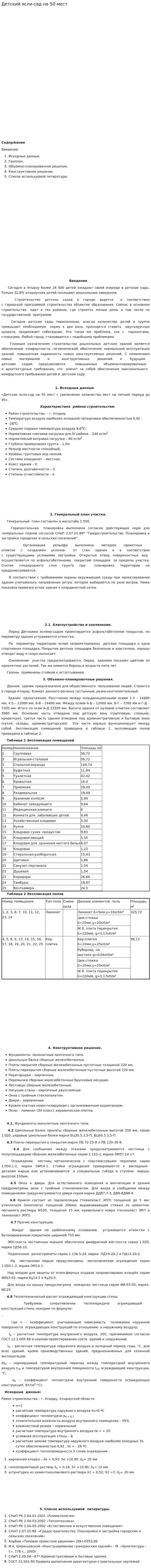 Детский ясли-сад на 50 мест