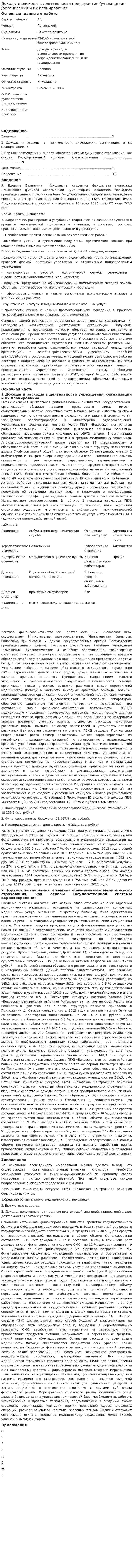 Доходы и расходы в деятельности предприятия /учреждения/организации и их планирования
