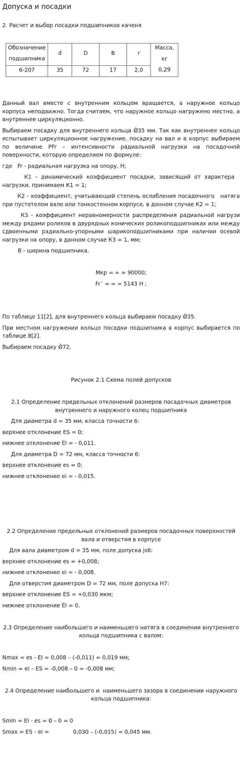 Допуска и посадки