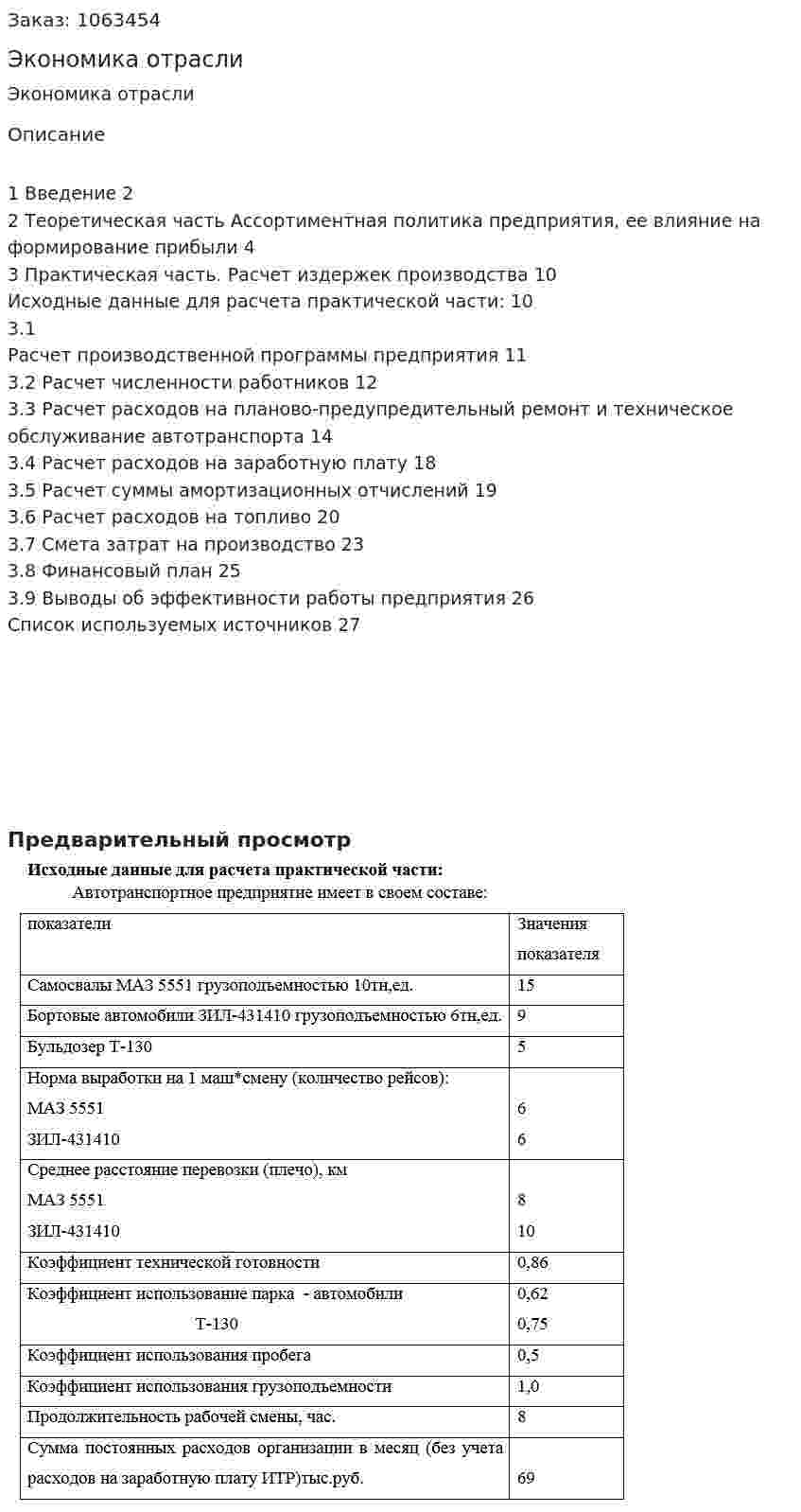 Экономика отрасли (курсовая работа) 
