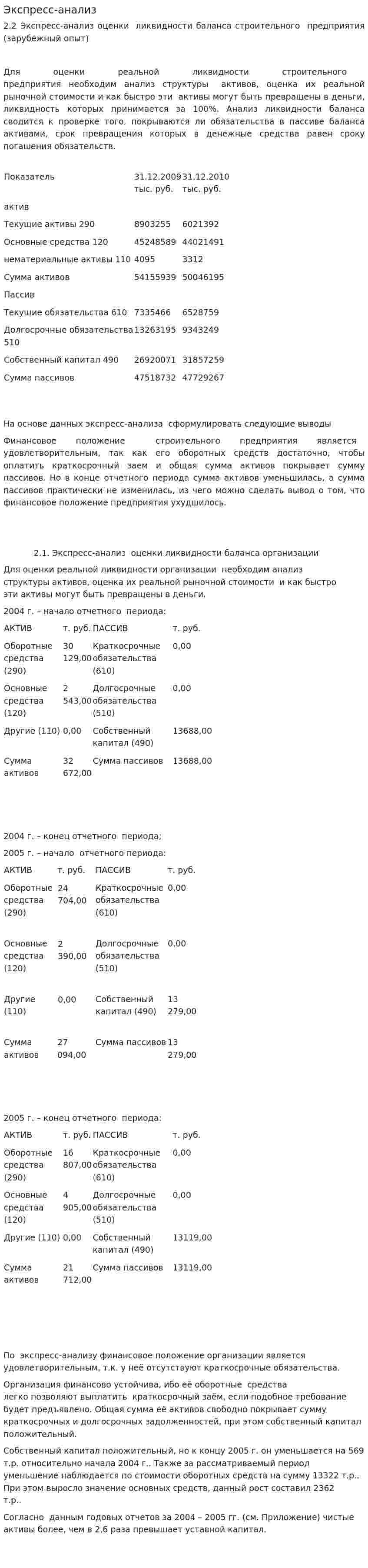 Экспресс-анализ
