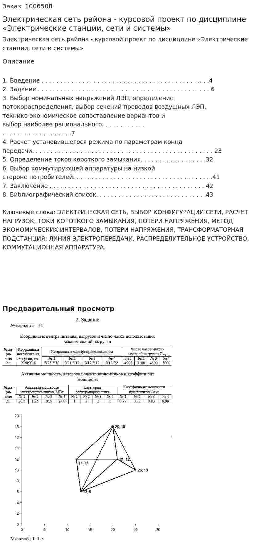 Электрическая  сеть  района - курсовой проект по дисциплине  «Электрические станции, сети и системы» 