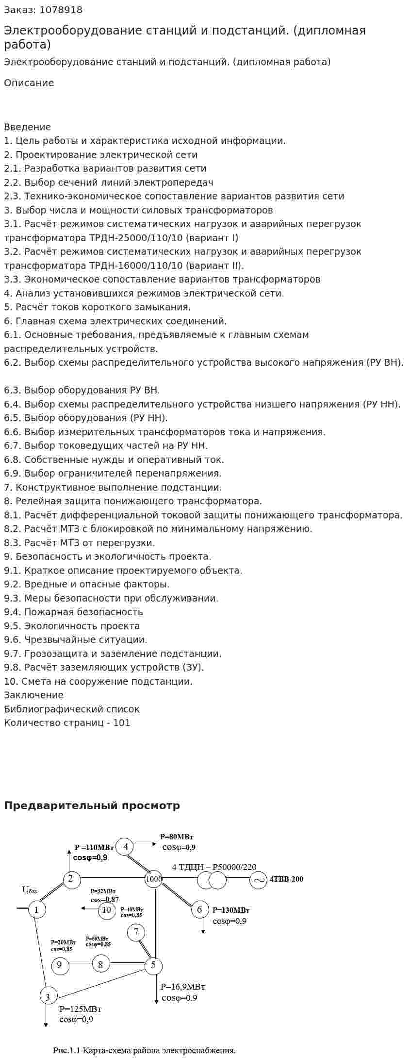 Электрооборудование станций и подстанций. (дипломная работа) 