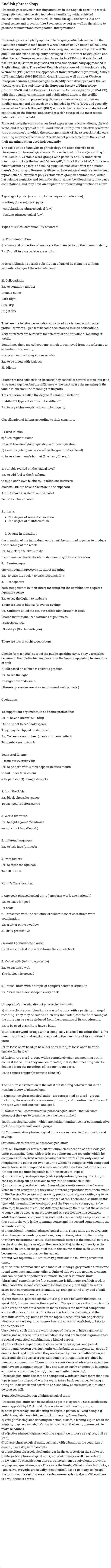 English phraseology
