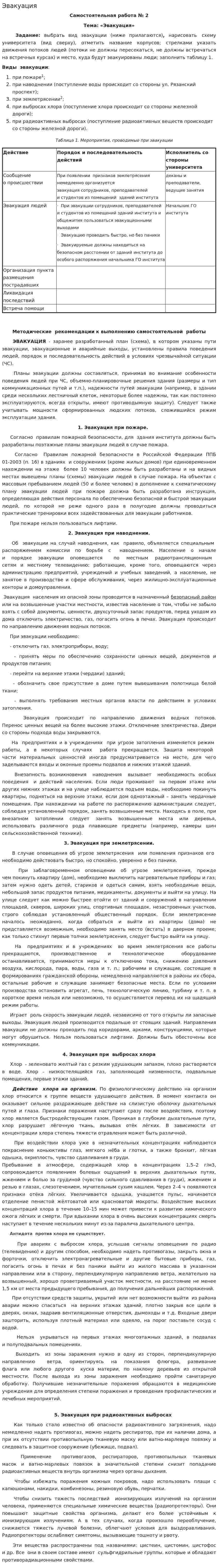 Эвакуация. 3