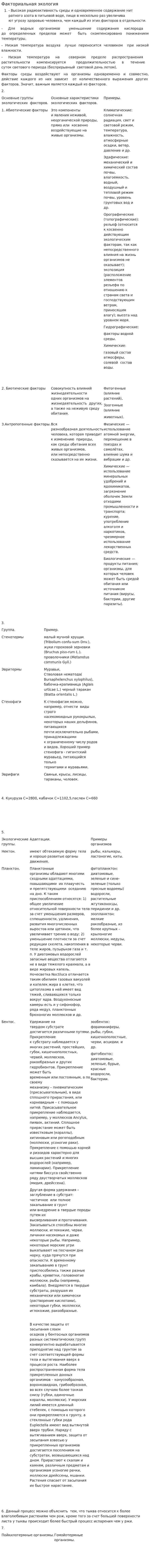 Факториальная экология