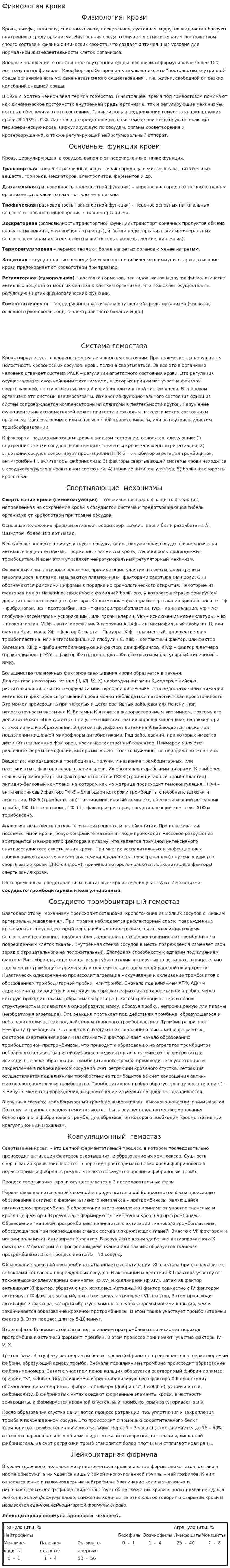 Физиология крови. 4