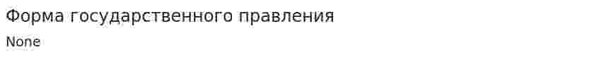 Форма государственного правления