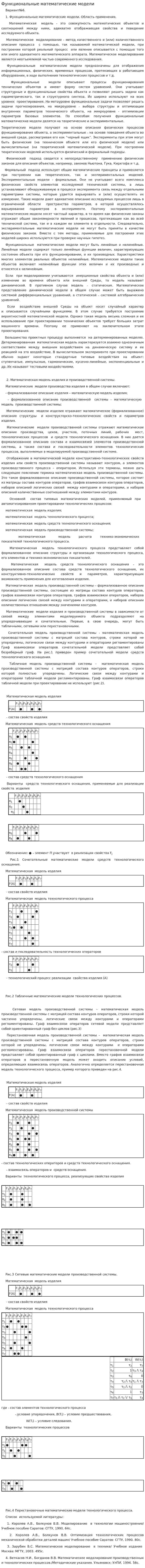 Функциональные математические модели