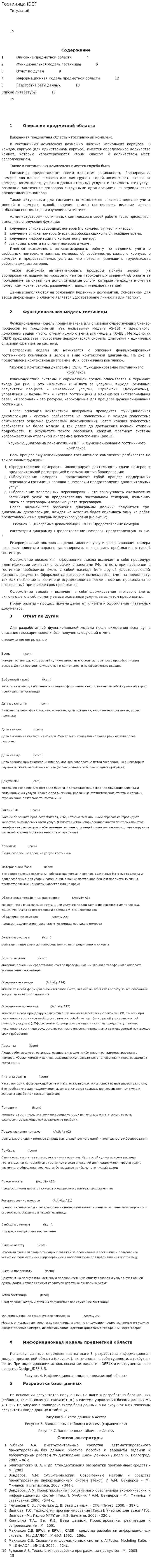 Гостиница IDEF