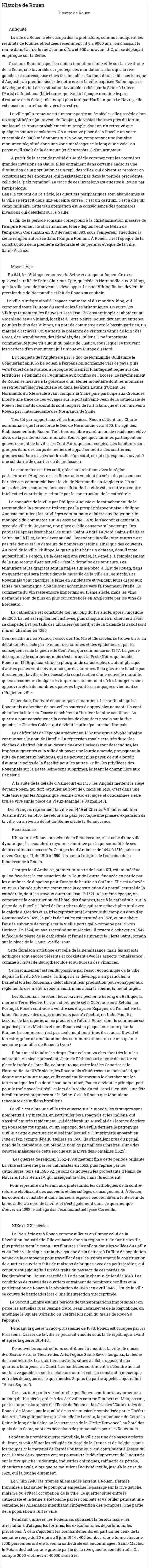Histoire de Rouen