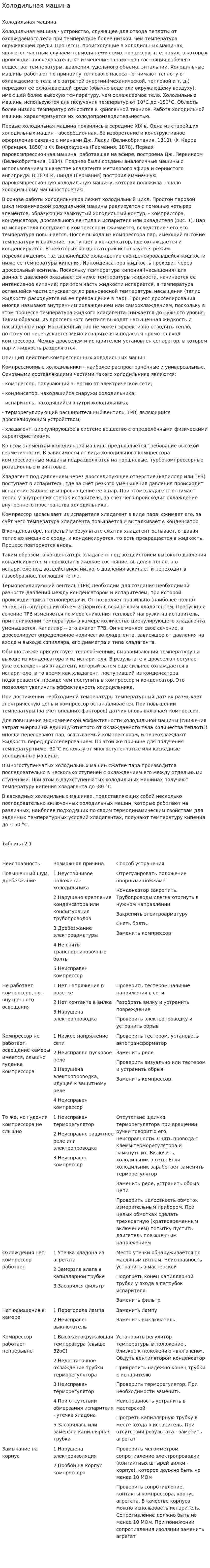 Холодильная машина. 3